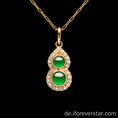 Hochwertige runde Perle Jade Steinschmuck